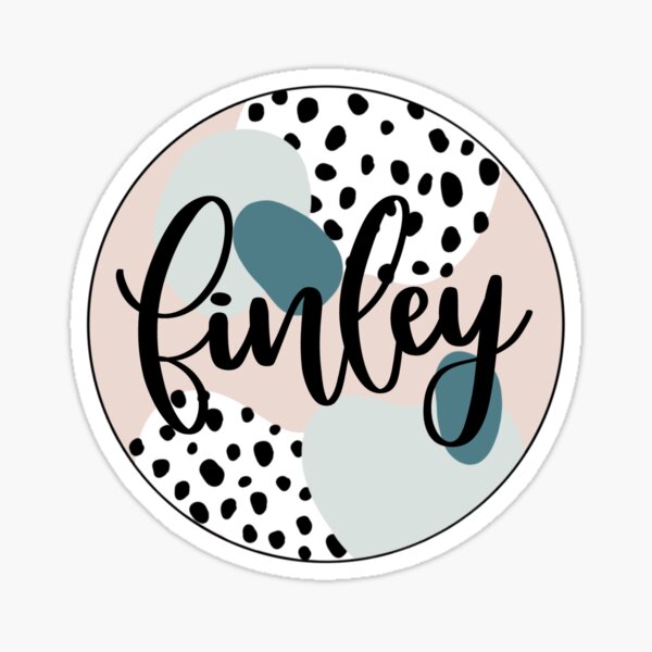 Finley-custom order Sticker