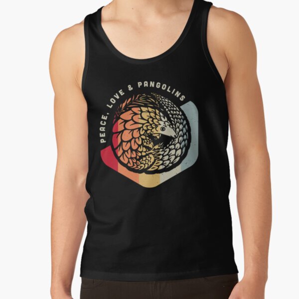 Item preview, Peace, Love & Pangolins - Vintage Geometric Design designed and sold by Bangtees.