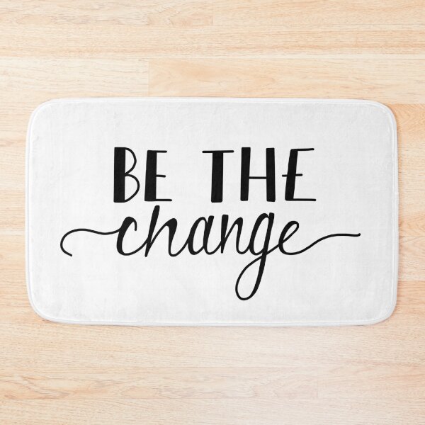Item preview, Be The Change Black Sticker designed and sold by katiemy12.