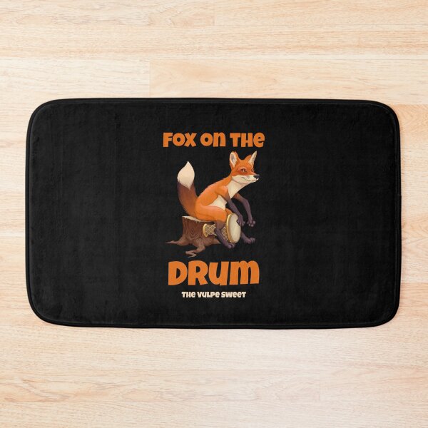 Item preview, Fox On the Drum. Sweet 70's Music Pun. Funny designed and sold by shirtdan.