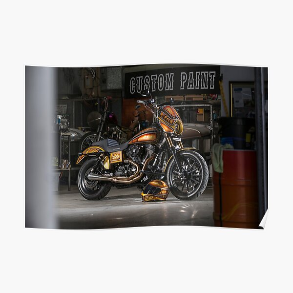 Josh James' 2006 Harley Davidson Dyna Street Bob Poster