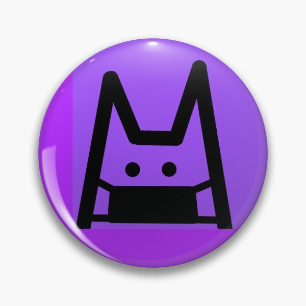 Item preview, cat with mask on simple and cute purple designed and sold by Ella's  Doodles And Designs.