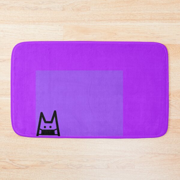 Item preview, cat with mask on simple and cute purple designed and sold by Ella's Doodles And Designs.