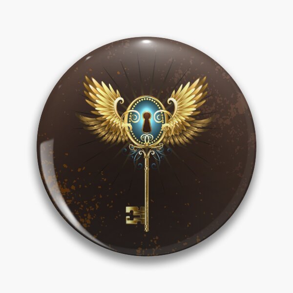 Item preview, Key with Golden Wings ( Steampunk wings ) designed and sold by Blackmoon9.