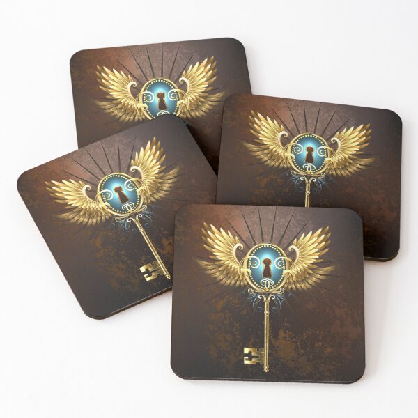 Item preview, Key with Golden Wings ( Steampunk wings ) designed and sold by Blackmoon9.