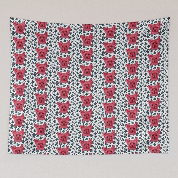 Item preview, Kate Yorkie by Flower Wallpaper designed and sold by Amanda A. Anthony.
