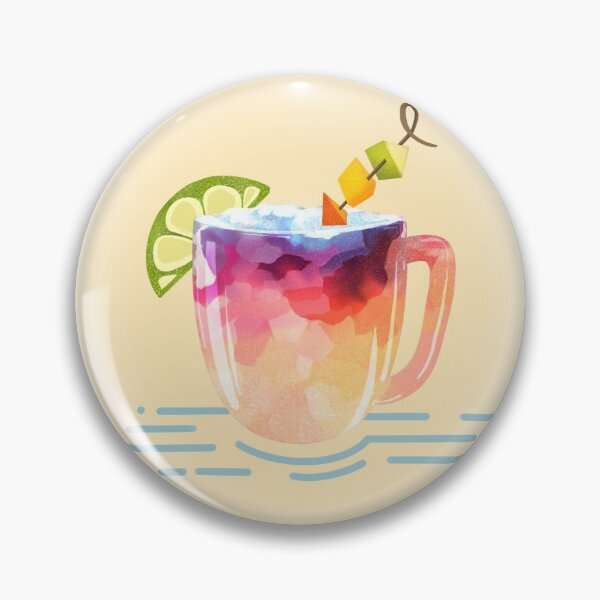 Item preview, Tropical Rainbow Drink Illustration designed and sold by Stephanie Massie.