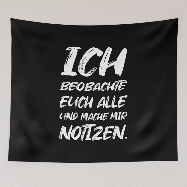 Artikelvorschau, Ich Beobachte Euch Alle Mache Notizen entworfen und verkauft von khornholio.