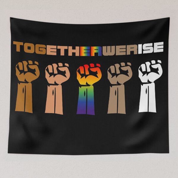 Item preview, together we rise shirt, together we rise svg, we rise together, blm shirt, Human Rights, Equal Rights Shirt, LGBT Shirt Unisex T-Shirt designed and sold by Kristofsche.
