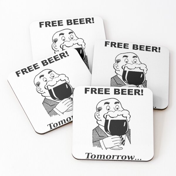 Item preview, Free Beer Tomorrow designed and sold by dadthebubblegut.