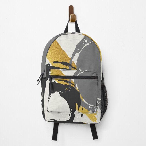 Item preview, Black and Gold Abstract Brush Strokes AP178-1 designed and sold by DuckyRubin.