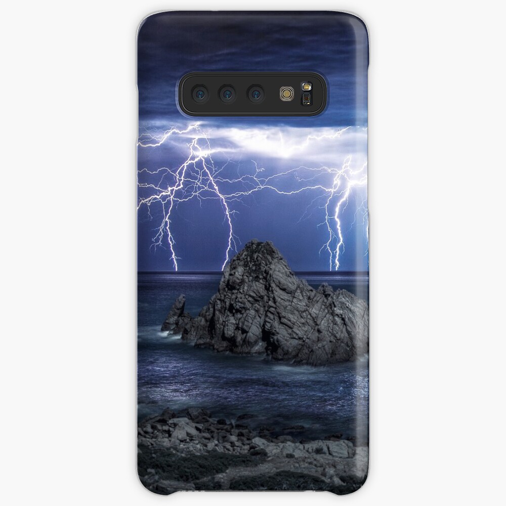 Lightning over Sugarloaf Rock Case & Skin for Samsung Galaxy