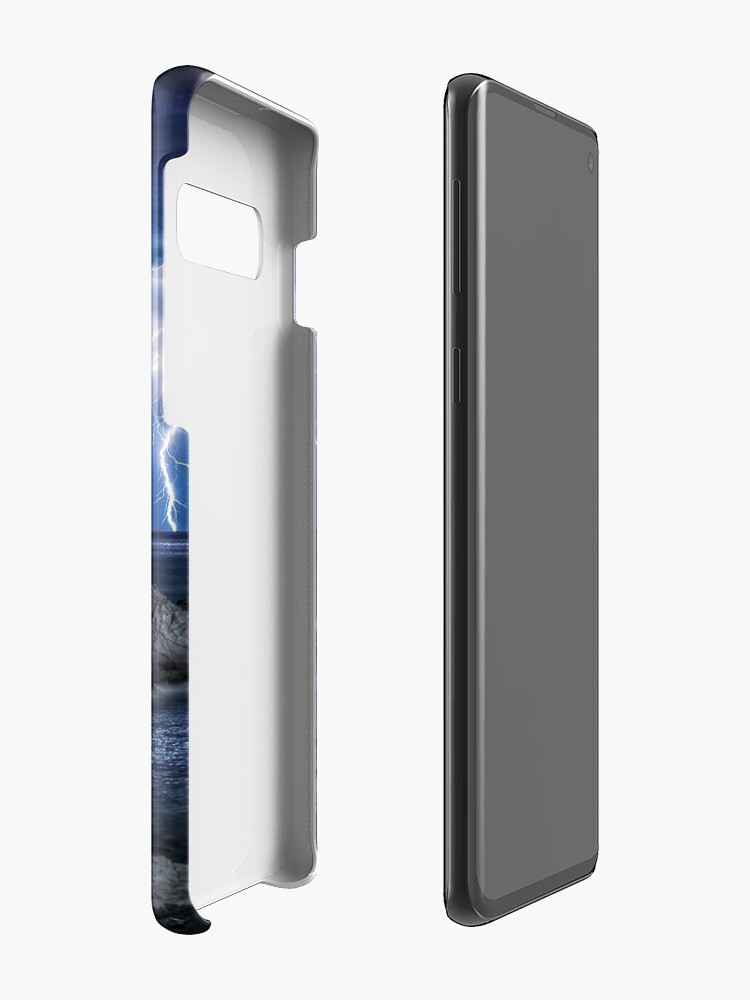 Alternate view of Lightning over Sugarloaf Rock Case & Skin for Samsung Galaxy