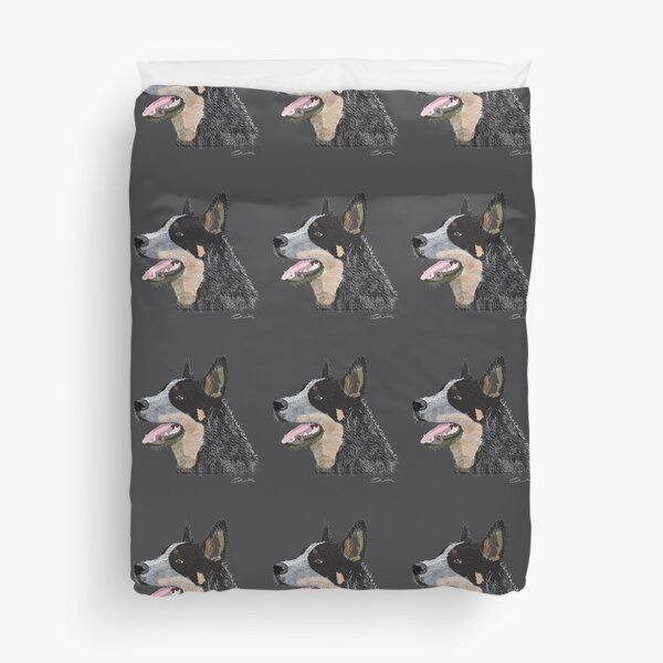 Australian Blue Heeler Duvet Cover
