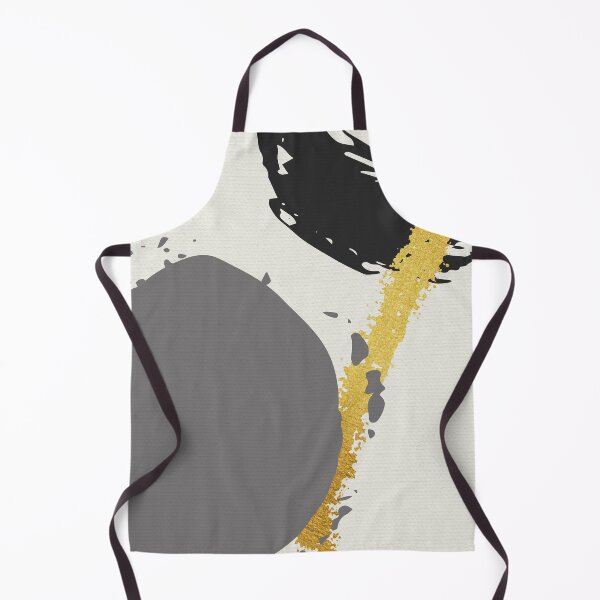 Item preview, Black and Gold Abstract Brush Strokes AP178-3 designed and sold by DuckyRubin.