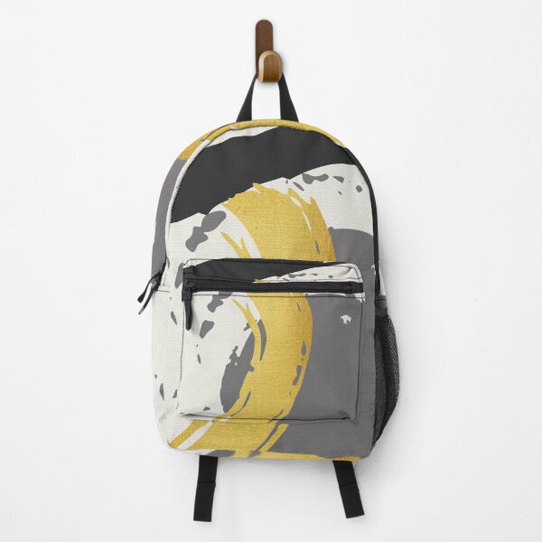 Item preview, Black and Gold Abstract Brush Strokes AP178-4 designed and sold by DuckyRubin.