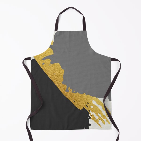Item preview, Black and Gold Abstract Brush Strokes AP178-6 designed and sold by DuckyRubin.