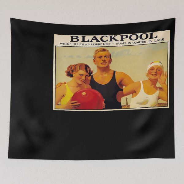 Item preview, cartel ferroviario Blackpool designed and sold by stickart-marek.