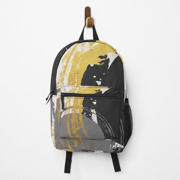 Item preview, Black and Gold Abstract Brush Strokes AP178-8 designed and sold by DuckyRubin.