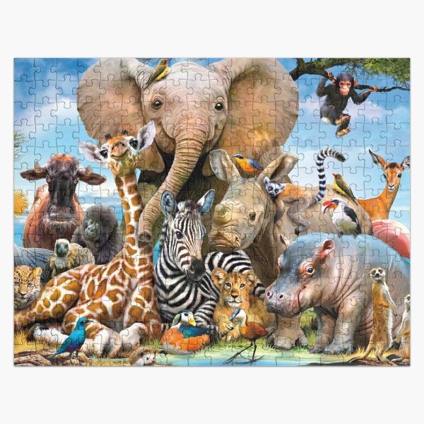 Kids Jigsaw Puzzles Redbubble - escape the dangerous safari in roblox