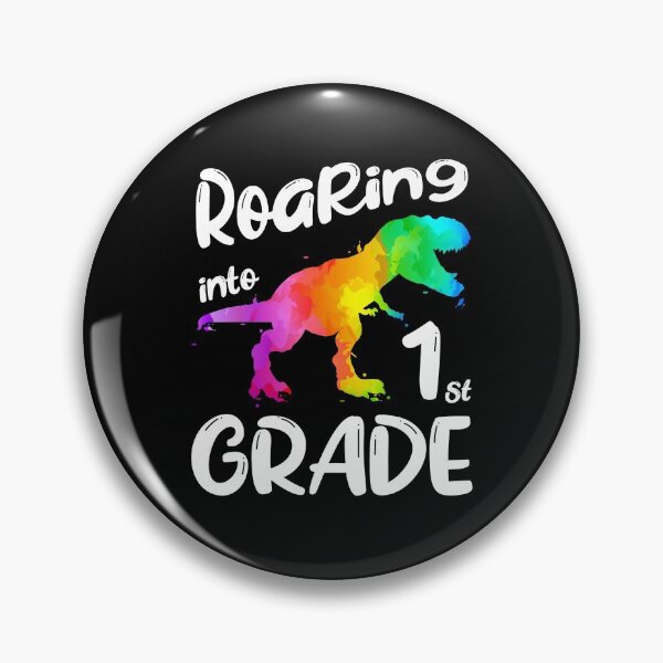 Item preview, Roaring Into 1st Grade Dinosaur First Day of School designed and sold by ZNOVANNA.