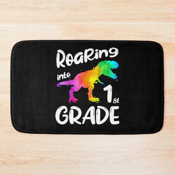 Item preview, Roaring Into 1st Grade Dinosaur First Day of School designed and sold by ZNOVANNA.