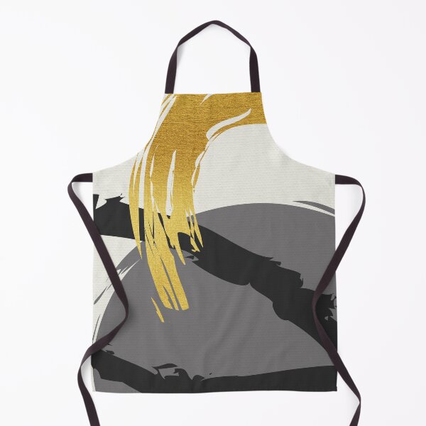 Item preview, Black and Gold Abstract Brush Strokes AP178-10 designed and sold by DuckyRubin.