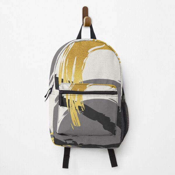 Item preview, Black and Gold Abstract Brush Strokes AP178-10 designed and sold by DuckyRubin.
