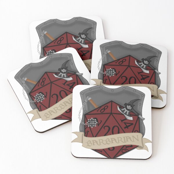 Item preview, Barbarian D20 designed and sold by KateJeffcott.