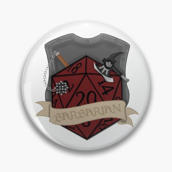 Item preview, Barbarian D20 designed and sold by KateJeffcott.