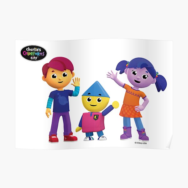 Charlie's Colorforms City Group Pose Poster