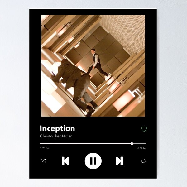 Item preview, Inception X Spotify designed and sold by thebenkim.
