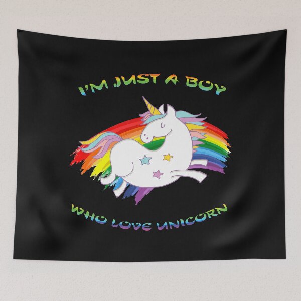 Item preview, I'm Just A Boy Who Love Unicorn designed and sold by frankdvm.