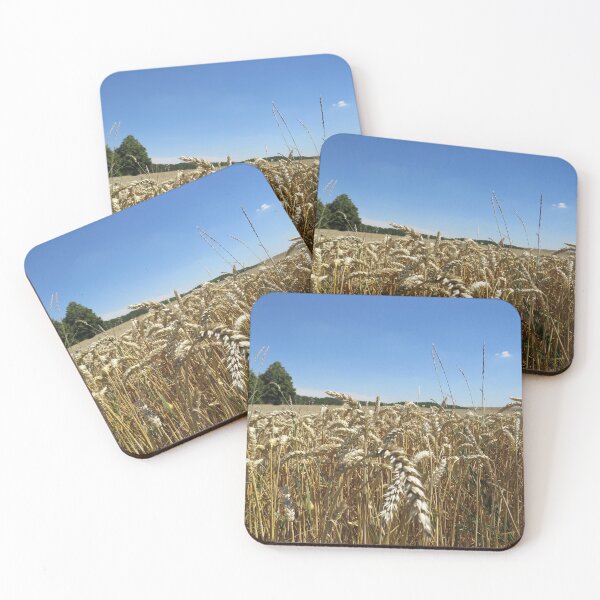 Item preview, Wheat growing in the fields designed and sold by Ann Biddlecombe.