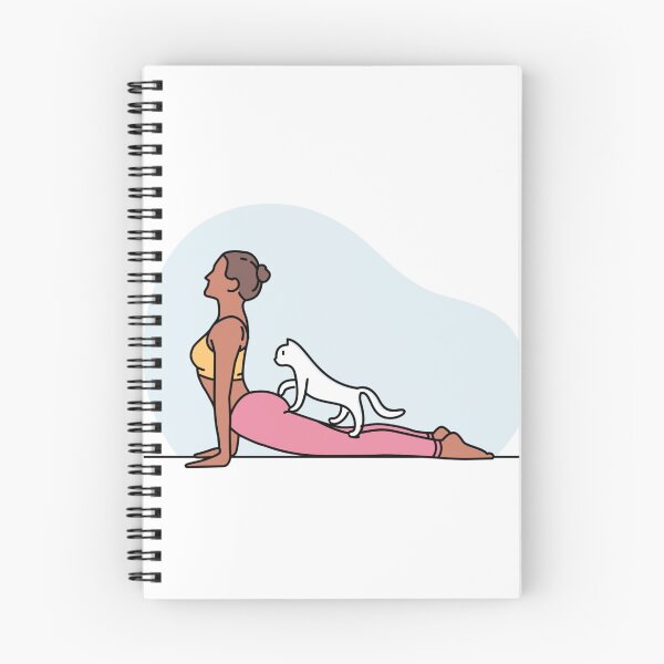 Item preview, YOGA WITH CAT Upwarding Facing Dog designed and sold by Trio's Stuff.