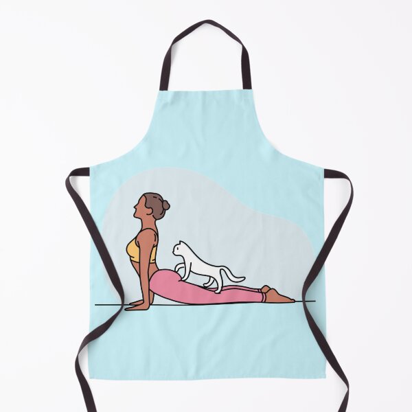 Item preview, YOGA WITH CAT Upwarding Facing Dog designed and sold by Trio's Stuff.