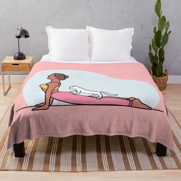Item preview, YOGA WITH CAT Upwarding Facing Dog designed and sold by Trio's Stuff.