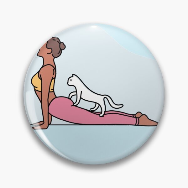 Item preview, YOGA WITH CAT Upwarding Facing Dog designed and sold by Trio's Stuff.
