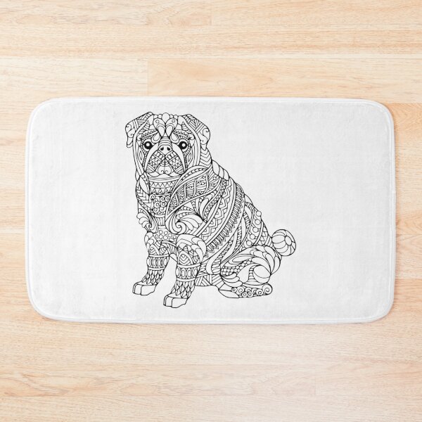 Item preview, Pug Mandala Design designed and sold by urbanstore69.