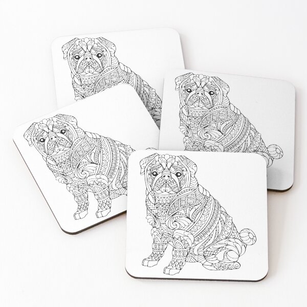 Item preview, Pug Mandala Design designed and sold by urbanstore69.