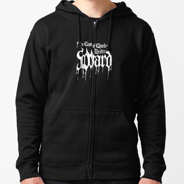 The Case of Charles Dexter Ward white logo Zipped Hoodie