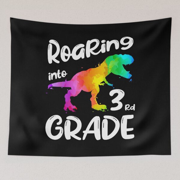 Item preview, Roaring Into 3rd Grade Third Dinosaur Back to School designed and sold by ZNOVANNA.