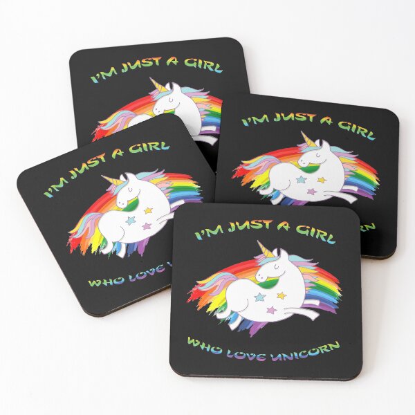Item preview, I'm Just A Girl Who Love Unicorn designed and sold by frankdvm.