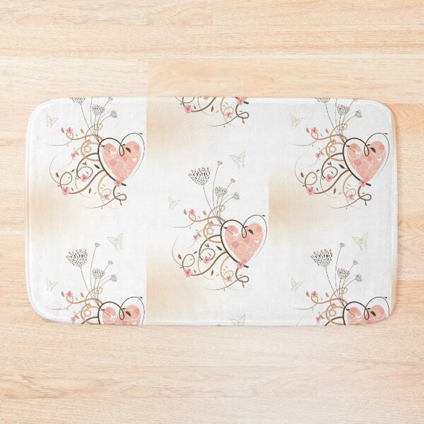 Item preview, Pink Heart, Butterflies and Floral Swirls designed and sold by fatfatin.