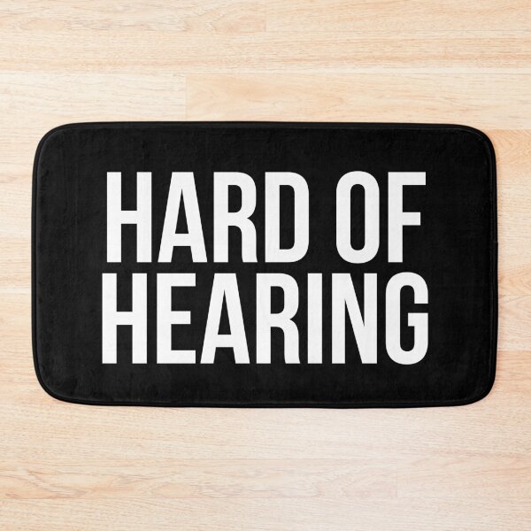 Item preview, Hard of Hearing (White Text) designed and sold by Queerdelion.