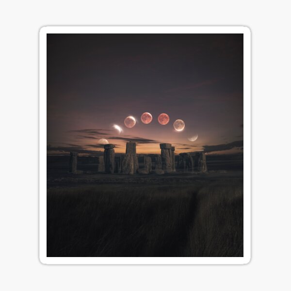 Blood Moon Eclipse, UK Sticker