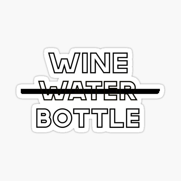 "Wine Bottle" Sticker for Sale by jumbojamesbrown Redbubble