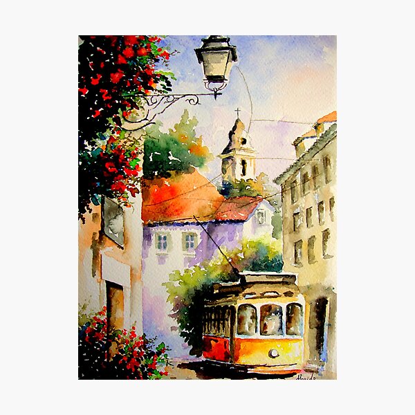 travel in lisbon.. Photographic Print