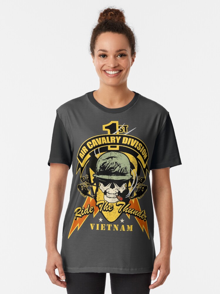 "1st Air Cavalry Division Air Cav Ride The Thunder" Tshirt by StrongVlad Redbubble