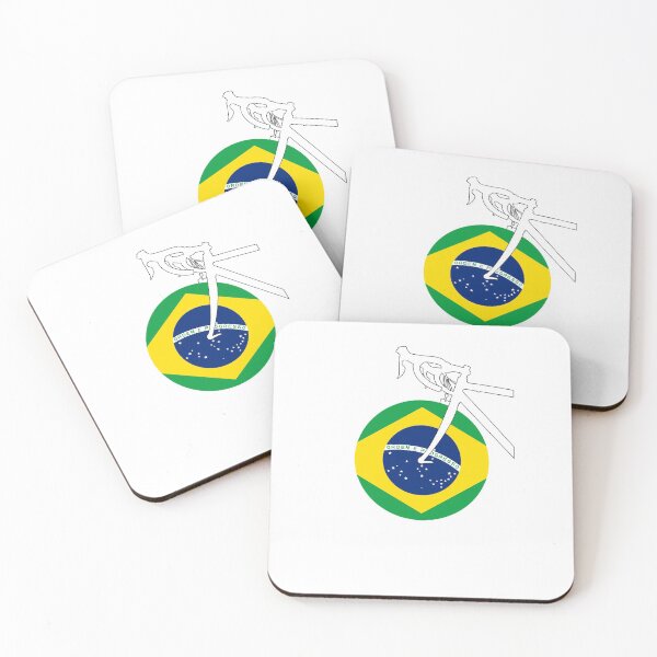 Item preview, Road Bicycle Brazilian Flag designed and sold by RabeDesigns.